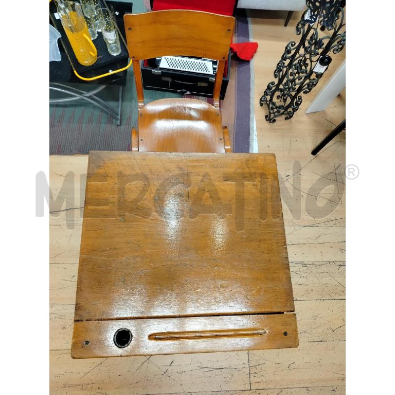 BANCO SCUOLA CON SEDIA ANNI 50 DESIGN | Mercatino dell'Usato Roma cinecitta' 4