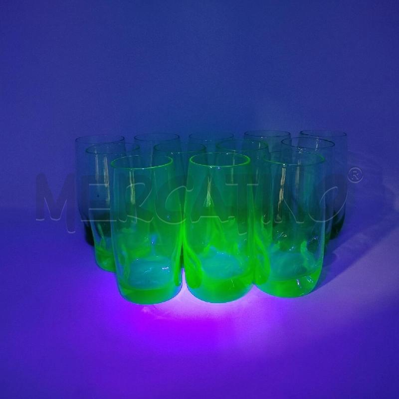 BICCHIERI PZ. 12 URANIUM GLASS TUMBLR | Mercatino dell'Usato Roma cinecitta' 1