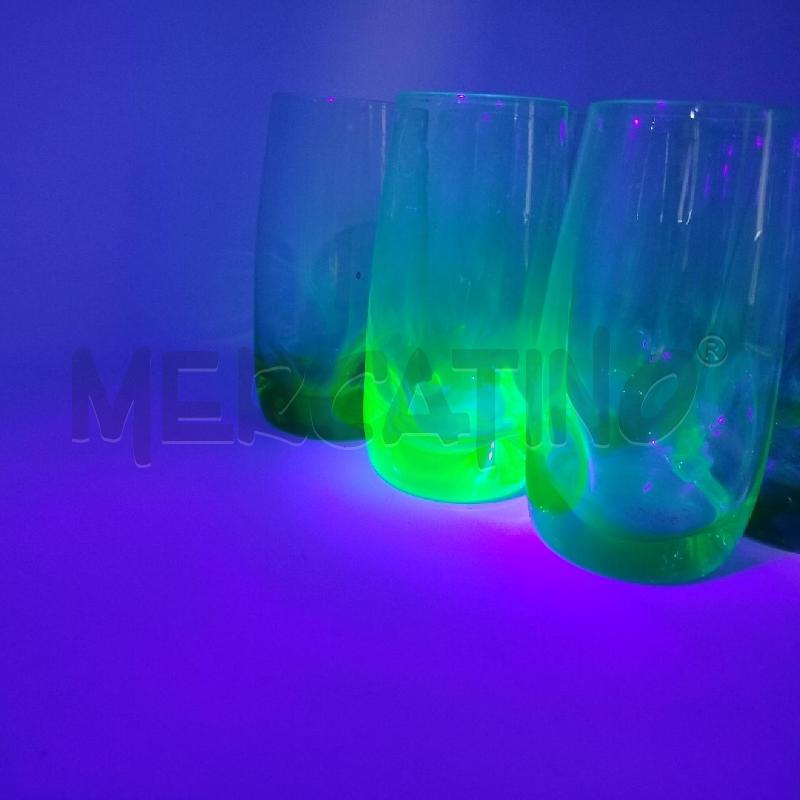 BICCHIERI PZ. 12 URANIUM GLASS TUMBLR | Mercatino dell'Usato Roma cinecitta' 2