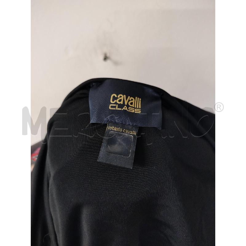 BLUSA DONNA CLASS ROBERTO CAVALLI NERA BANDE ANIMALIER N | Mercatino dell'Usato Roma cinecitta' 3