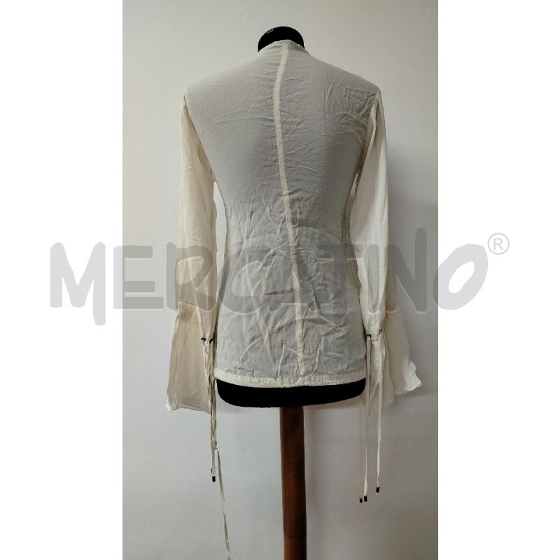 BLUSA DONNA FLAVIO CASTELLANI PANNA FIORI ROSA | Mercatino dell'Usato Roma cinecitta' 2