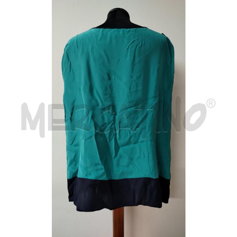 BLUSA DONNA LUISA SPAGNOLI VERDE ACQUA BLU | Mercatino dell'Usato Roma cinecitta' 2