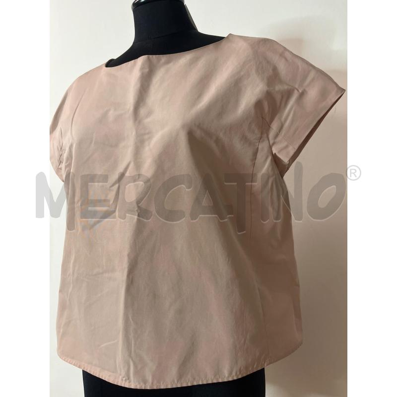 BLUSA DONNA MAX MARA ROSA LUCIDA MANICHE CORTE  | Mercatino dell'Usato Roma cinecitta' 2