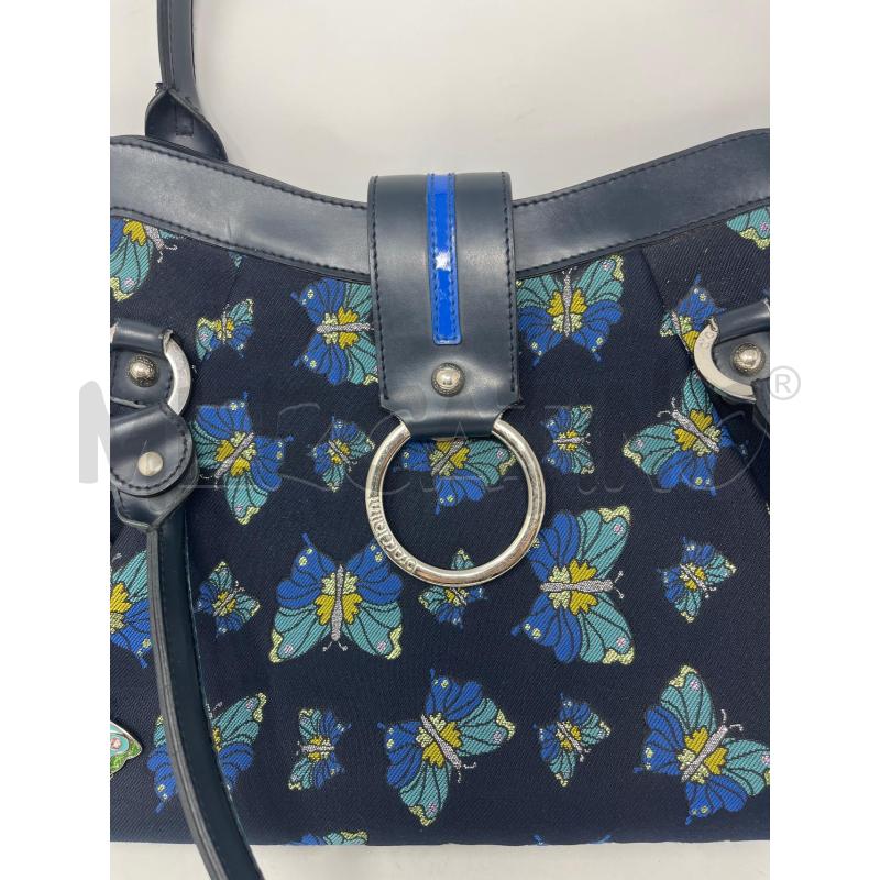 BORSA DONNA BRACCIALINI BLU FARFALLE AZZ MANICI BLU | Mercatino dell'Usato Roma cinecitta' 3