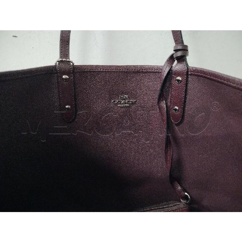 BORSA DONNA COACH BORDEAUX UVVELINI FUCSIA REVERSIBILIE + POCHETTE  | Mercatino dell'Usato Roma cinecitta' 2