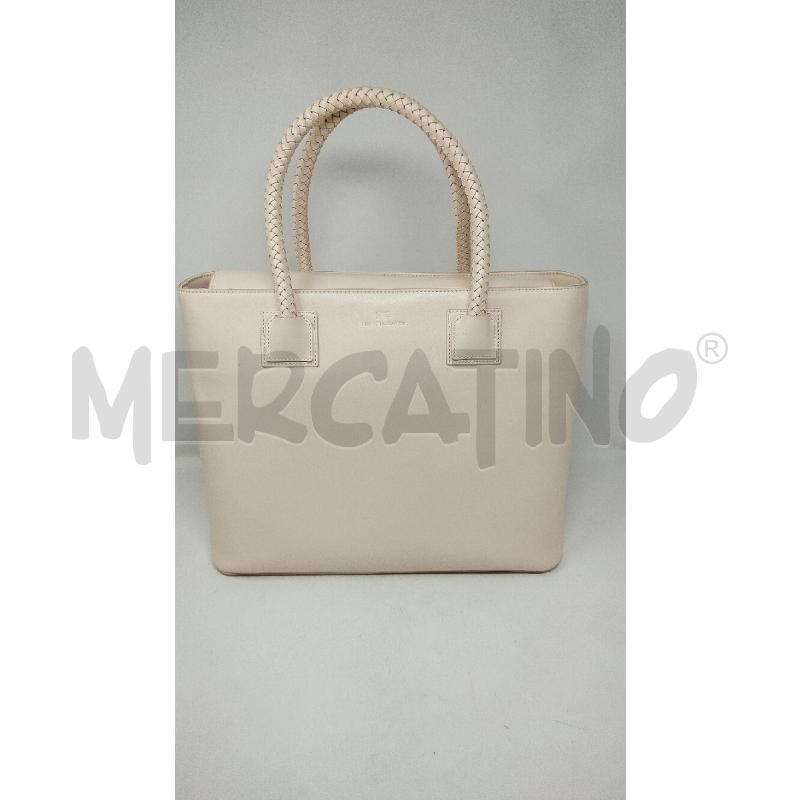 BORSA DONNA ELISABETTA FRANCHIU ROSA MANICI INTRECCIATI | Mercatino dell'Usato Roma cinecitta' 1