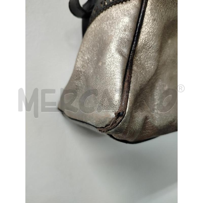 BORSA DONNA FENDI MARRONE DORATA MANICI MARRONI RFETTANGOLARE | Mercatino dell'Usato Roma cinecitta' 2