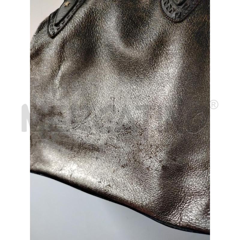 BORSA DONNA FENDI MARRONE DORATA MANICI MARRONI RFETTANGOLARE | Mercatino dell'Usato Roma cinecitta' 4