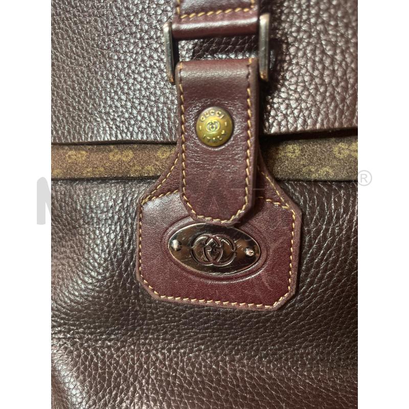 BORSA DONNA GUCCI VINACCIA + TRACOLLA INT MONOGRAM MARRONE  | Mercatino dell'Usato Roma cinecitta' 3