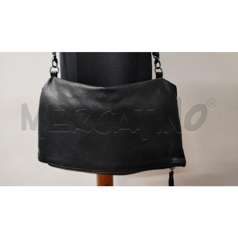 BORSA DONNA IXOS TRACOLLA RETTANGOLARE NERA MARTELLATA | Mercatino dell'Usato Roma cinecitta' 2