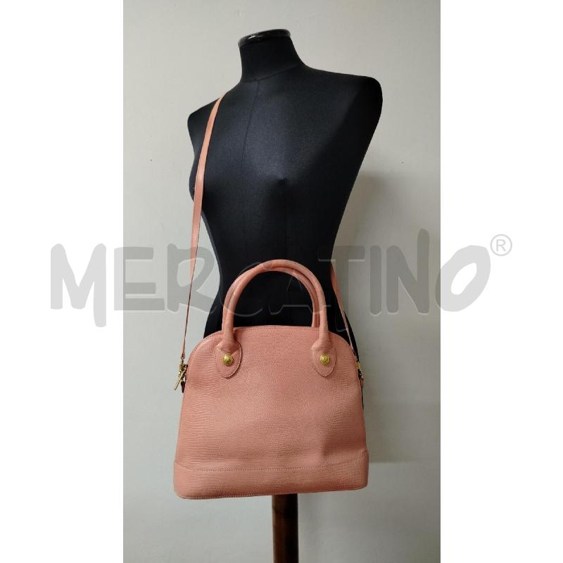 BORSA DONNA LAMARTHE SALMONE SQUAMATA + TRACOLLA | Mercatino dell'Usato Roma cinecitta' 1