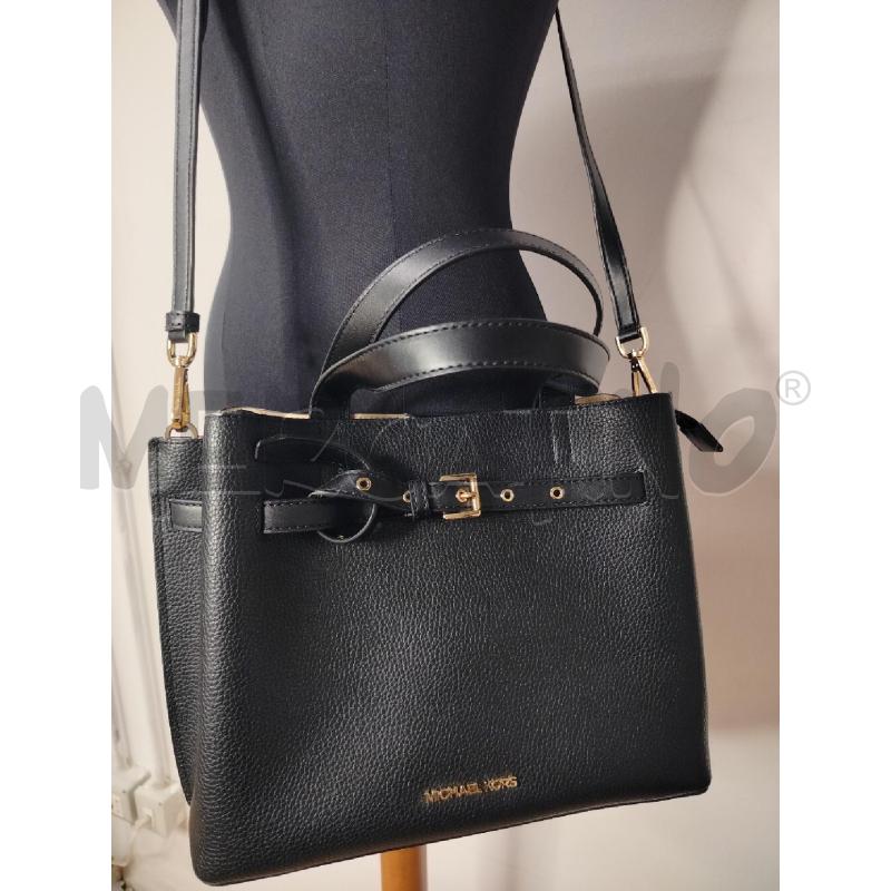 BORSA DONNA MICHAEL KORS NERO INT MARRONE | Mercatino dell'Usato Roma cinecitta' 2