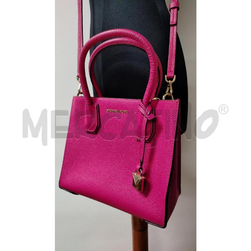 BORSA DONNA MICHEAL KORS FUCSIA CIONDOLO LUCCHETTO | Mercatino dell'Usato Roma cinecitta' 2