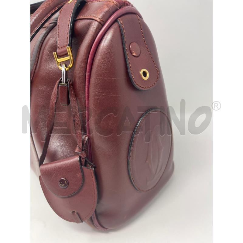 BORSA DONNA MUST DE CARTIER BORDEAUX A BAULETTO  | Mercatino dell'Usato Roma cinecitta' 2