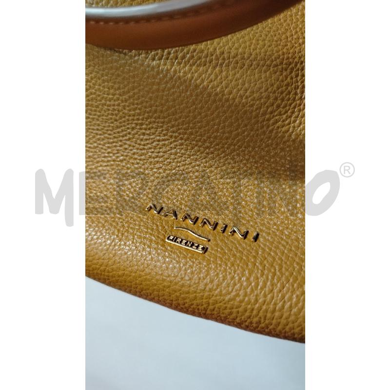 BORSA DONNA NANNINI BISCOTTO BEIGE STONDATA | Mercatino dell'Usato Roma cinecitta' 2