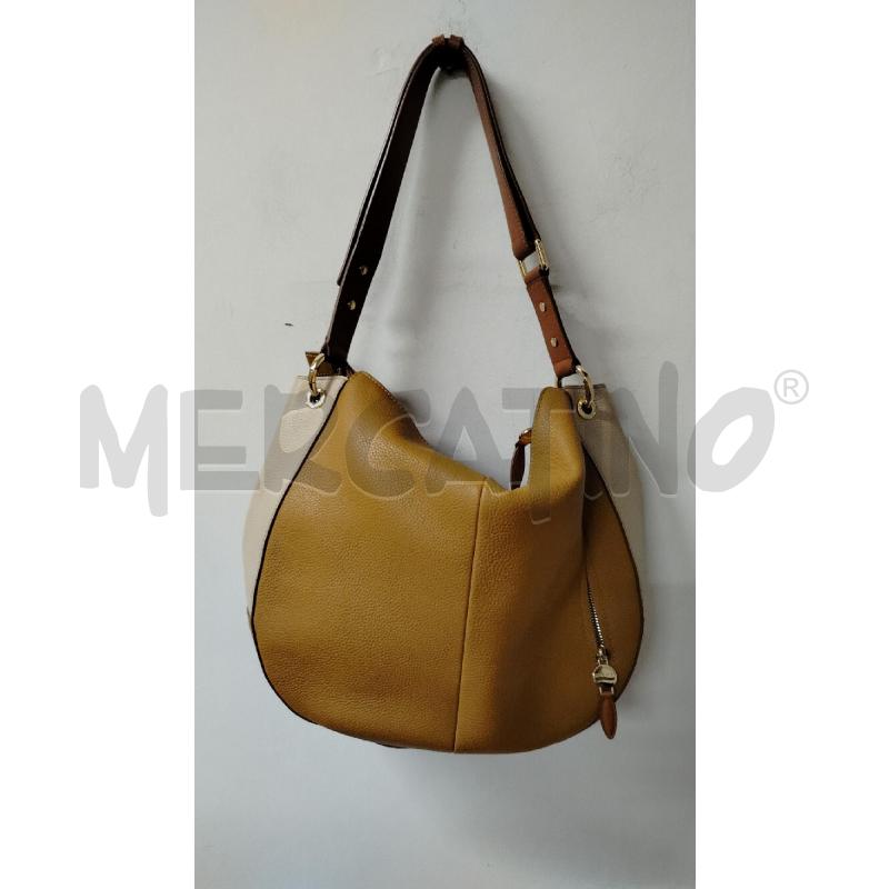 BORSA DONNA NANNINI BISCOTTO BEIGE STONDATA | Mercatino dell'Usato Roma cinecitta' 3