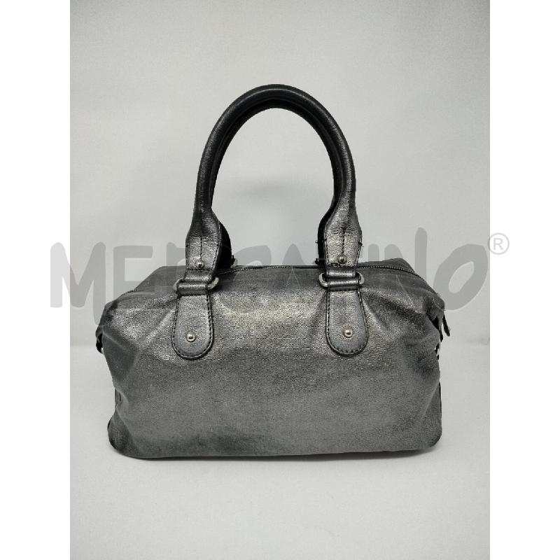 BORSA DONNA RICHMOND NERA TESSUTO MANICI LUCIDI  | Mercatino dell'Usato Roma cinecitta' 2