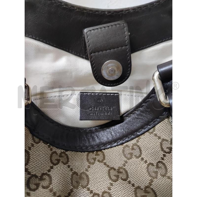 BORSA GUCCI CANVAS SUKEY MARRONE  | Mercatino dell'Usato Roma cinecitta' 5