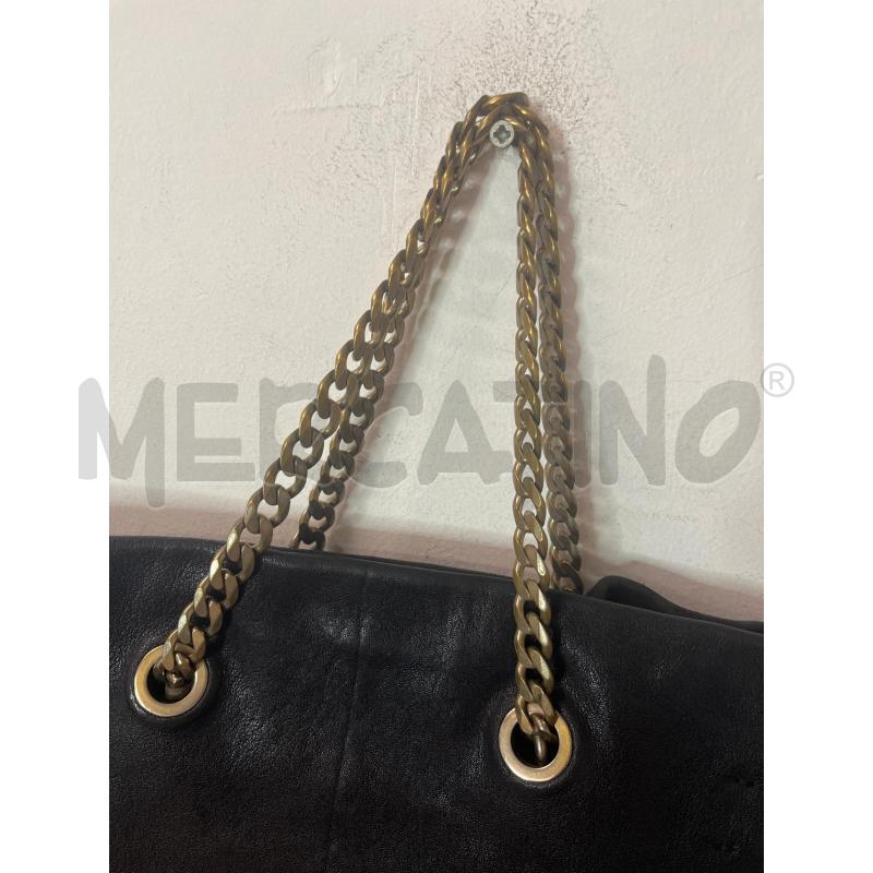 BORSA LANVIN NERA HANDBAG CATENA DORATA | Mercatino dell'Usato Roma cinecitta' 2