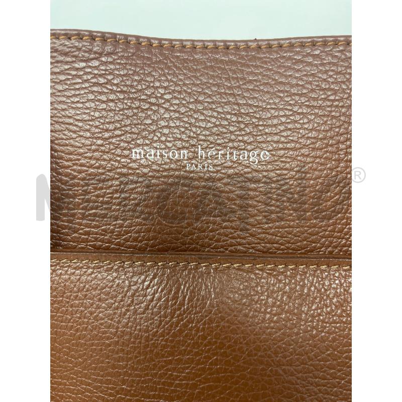 BORSA MAISON HERITAGE PELLE MARRONE TRACOLLA | Mercatino dell'Usato Roma cinecitta' 3