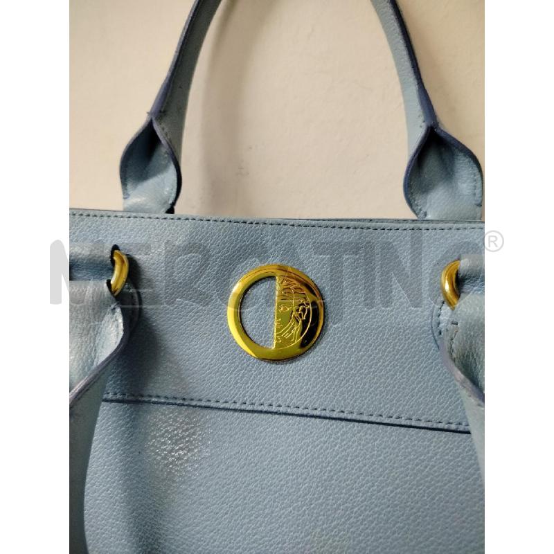 BORSA VERSACE TOTE CELESTE A MANO  | Mercatino dell'Usato Roma cinecitta' 3