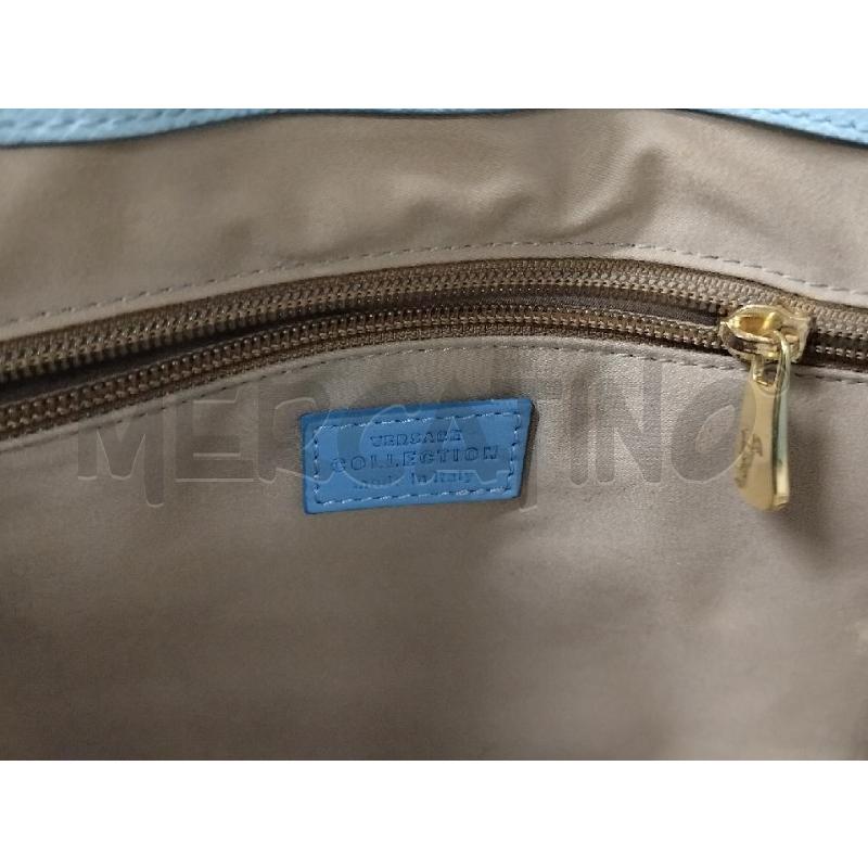 BORSA VERSACE TOTE CELESTE A MANO  | Mercatino dell'Usato Roma cinecitta' 4