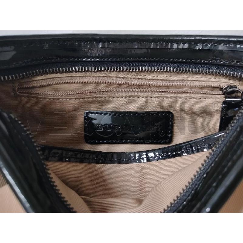 BORSETTA BURBERRY NOVA CHECK HANDBAG VERNICE NERA | Mercatino dell'Usato Roma cinecitta' 3