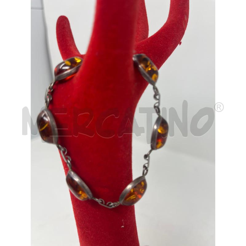 BRACCIALE ARG OVALI AMBRA  | Mercatino dell'Usato Roma cinecitta' 2