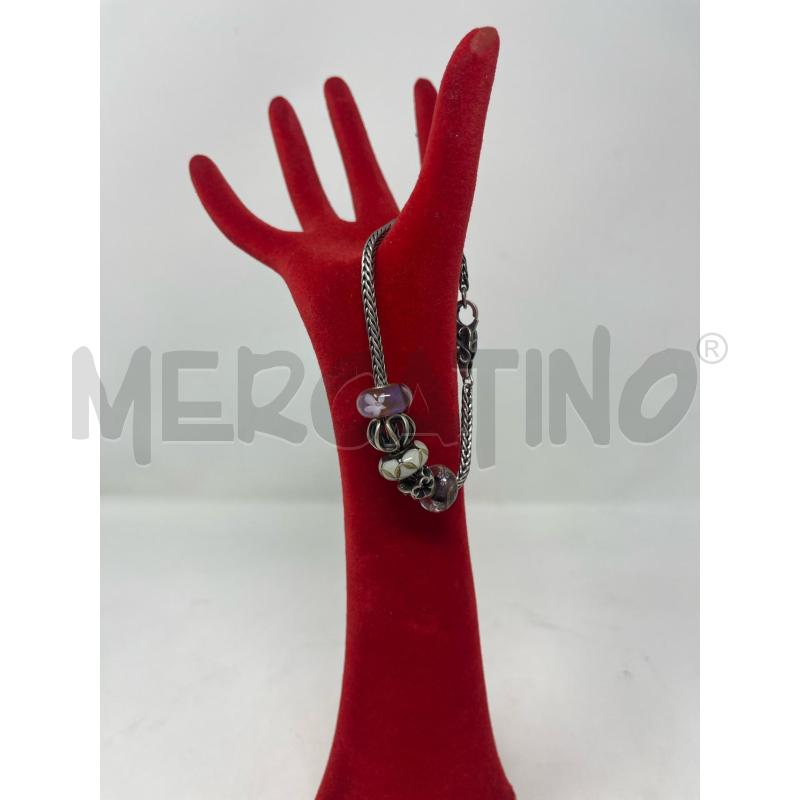 BRACCIALE ARG TROLLBEADS + CHARM  | Mercatino dell'Usato Roma cinecitta' 1