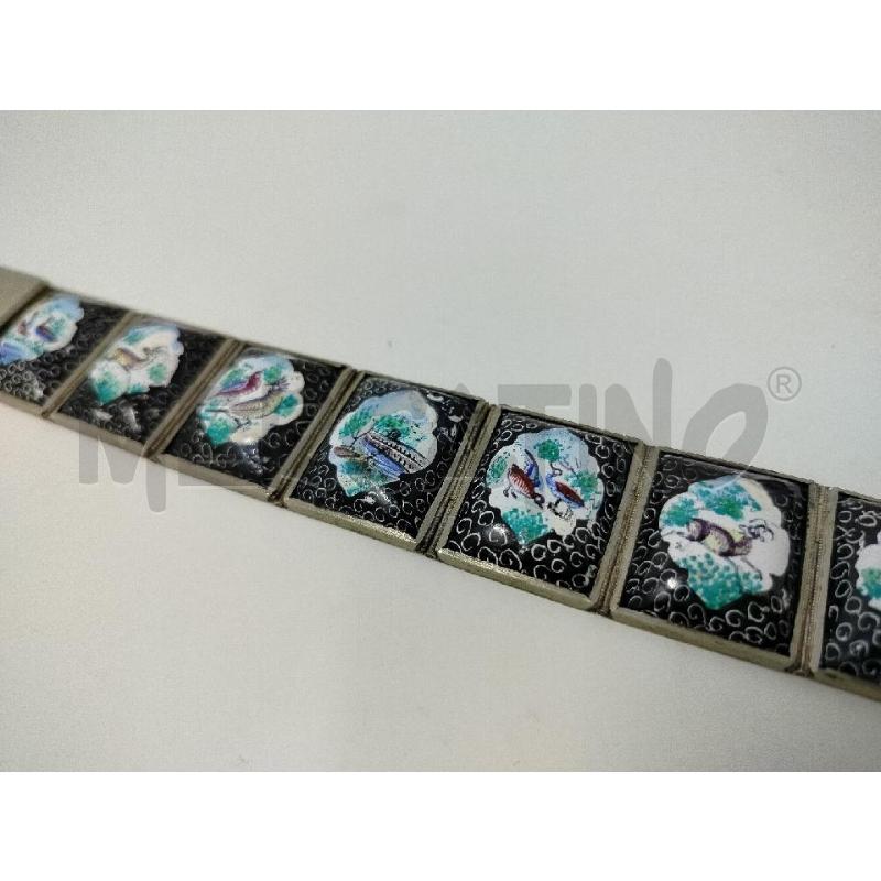 BRACCIALE PERSIANO PLACCHE CERAMICHE DIPINTE | Mercatino dell'Usato Roma cinecitta' 2