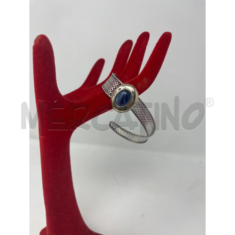 BRACCIALE SPIRALE RETINA VETRO BLU | Mercatino dell'Usato Roma cinecitta' 1