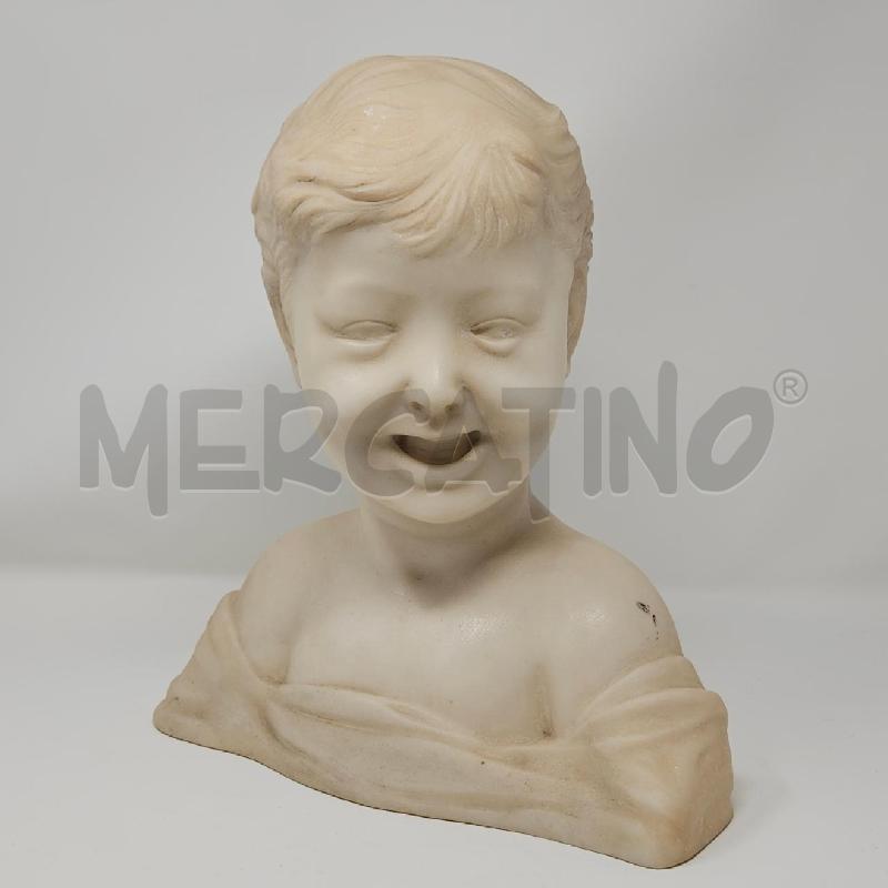 BUSTO MARMO BIANCO CORLETO FANCIULLO | Mercatino dell'Usato Roma cinecitta' 1