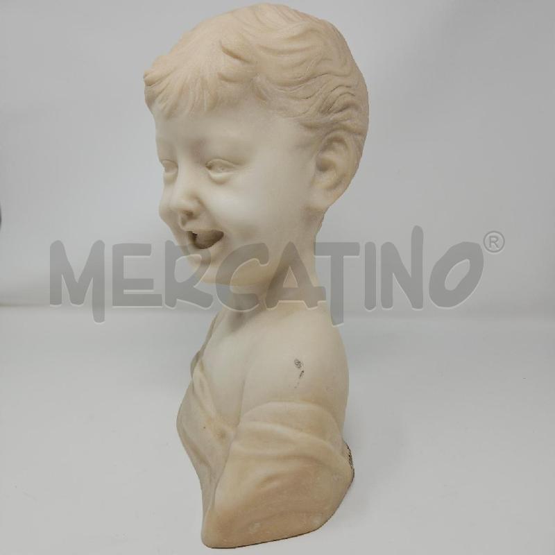 BUSTO MARMO BIANCO CORLETO FANCIULLO | Mercatino dell'Usato Roma cinecitta' 2