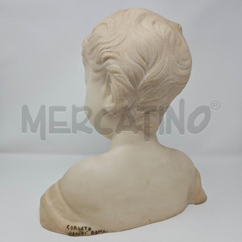 BUSTO MARMO BIANCO CORLETO FANCIULLO | Mercatino dell'Usato Roma cinecitta' 3