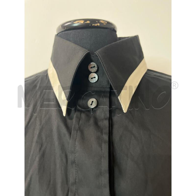 CAMICIA DONNA DOLCE GABBANA NERA COLETO BORDO BIANCO | Mercatino dell'Usato Roma cinecitta' 2