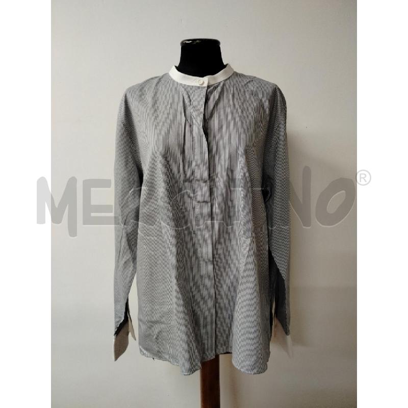 CAMICIA DONNA FENDI BIANCA GRIGIA RIGHE | Mercatino dell'Usato Roma cinecitta' 1