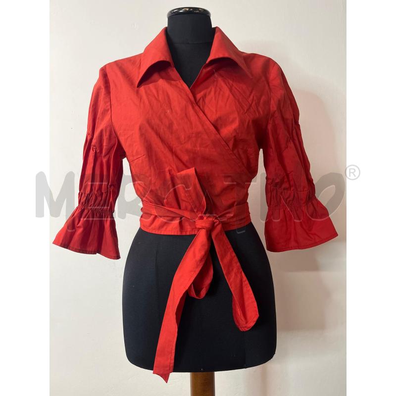 CAMICIA DONNA LUISA SPAGNOLI ROSSA INTRECCIATA  | Mercatino dell'Usato Roma cinecitta' 1
