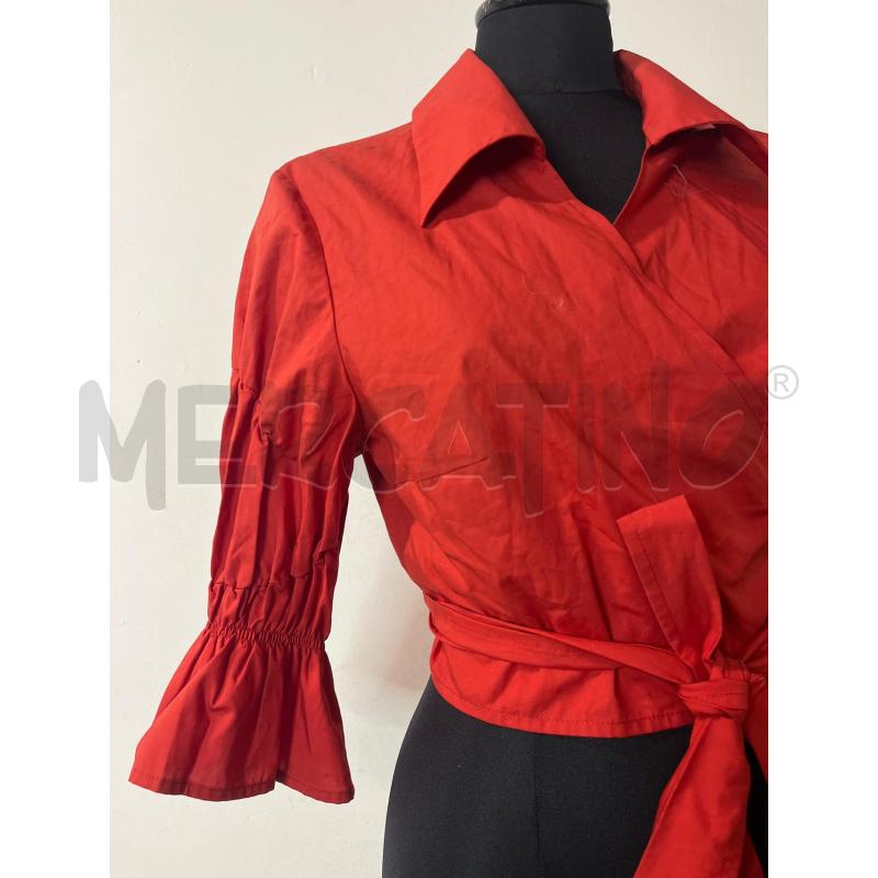 CAMICIA DONNA LUISA SPAGNOLI ROSSA INTRECCIATA  | Mercatino dell'Usato Roma cinecitta' 3