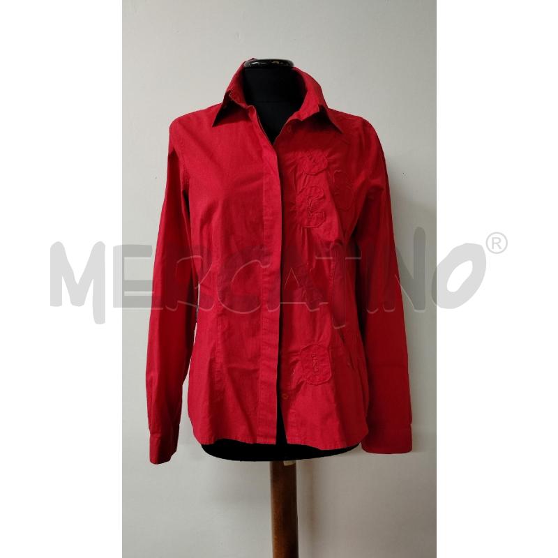 CAMICIA DONNA MOSCHINO JEANS ROSSA LETTERE LATERALI  | Mercatino dell'Usato Roma cinecitta' 1