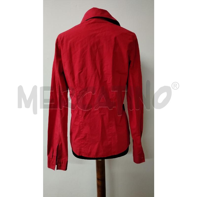 CAMICIA DONNA MOSCHINO JEANS ROSSA LETTERE LATERALI  | Mercatino dell'Usato Roma cinecitta' 3