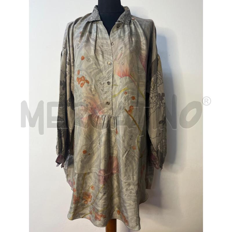 CAMICIA DONNA SETA MANTERO TORTORA CICLAMINI | Mercatino dell'Usato Roma cinecitta' 1