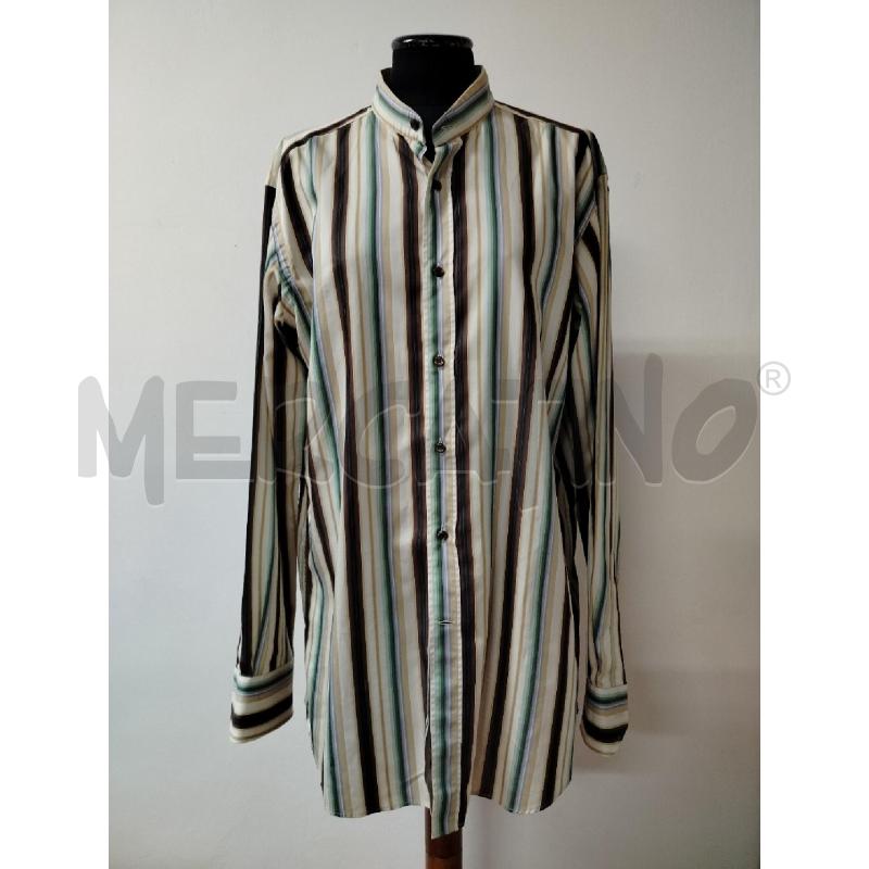 CAMICIA UOMO ETRO RIGHE BEIGE MARRONE VERDE  | Mercatino dell'Usato Roma cinecitta' 1