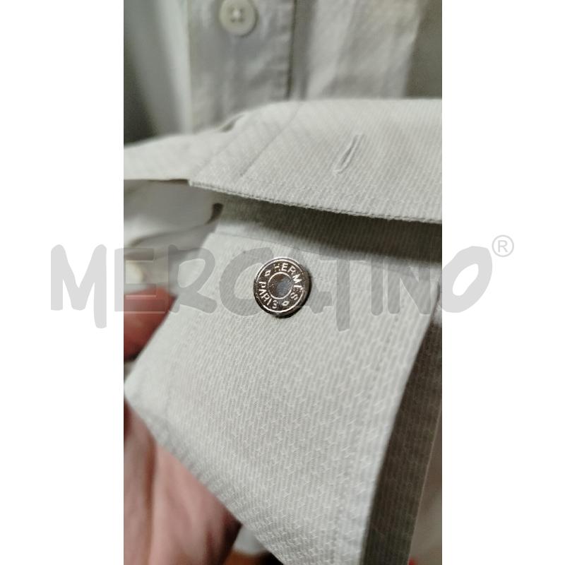 CAMICIA UOMO HERMES VERDE CHIARO H BIANCHE PICCOLE | Mercatino dell'Usato Roma cinecitta' 2