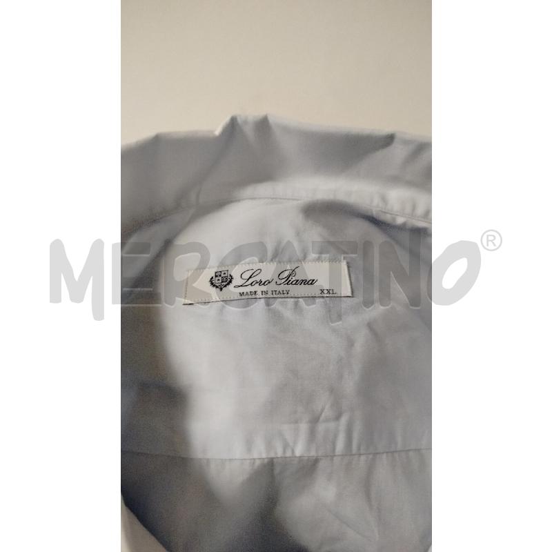 CAMICIA UOMO LORO PIANA AZZURRA COTONE | Mercatino dell'Usato Roma cinecitta' 3