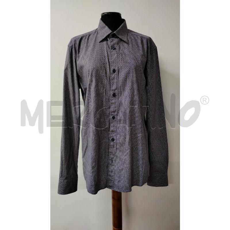 CAMICIA UOMO ZEGNA VIOLA FIG GEOM BIANC  | Mercatino dell'Usato Roma cinecitta' 1