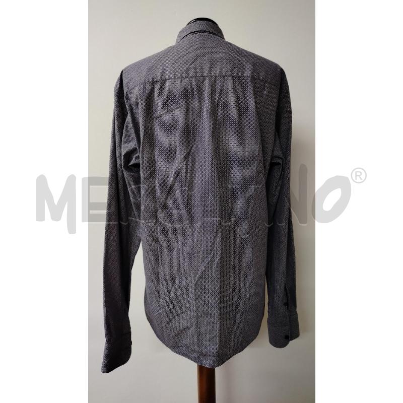 CAMICIA UOMO ZEGNA VIOLA FIG GEOM BIANC  | Mercatino dell'Usato Roma cinecitta' 2