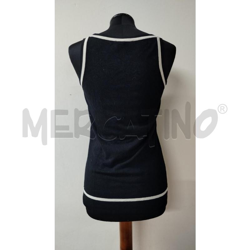 CANOTTA DONNA DOLCE&GABBANA NERA PROFILO BIANCO | Mercatino dell'Usato Roma cinecitta' 2