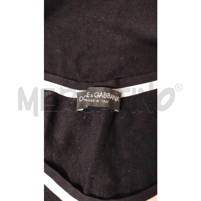 CANOTTA DONNA DOLCE&GABBANA NERA PROFILO BIANCO | Mercatino dell'Usato Roma cinecitta' 3