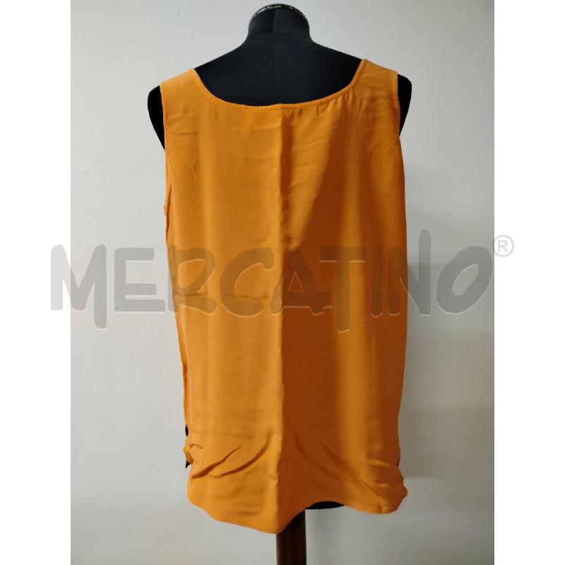 CANOTTA DONNA FENDI ARANCIO SETA FF TRAFORAT  | Mercatino dell'Usato Roma cinecitta' 2