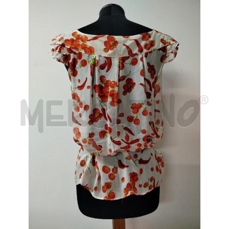 CANOTTA DONNA MOSCHINO JEANS PEPERONCINI POMODORI | Mercatino dell'Usato Roma cinecitta' 2